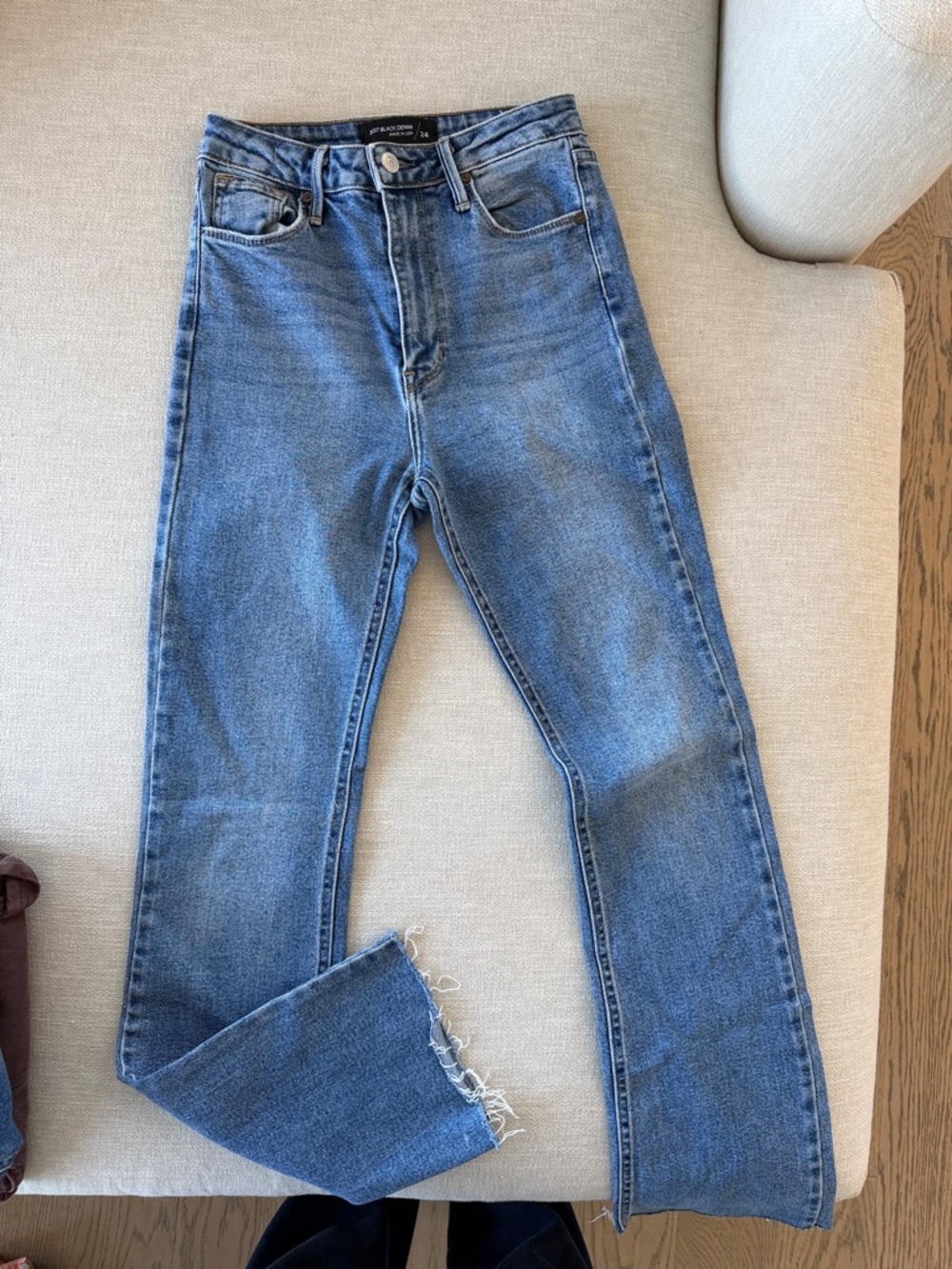 Just Black Women's Straight Leg Jeans - Medium Blue